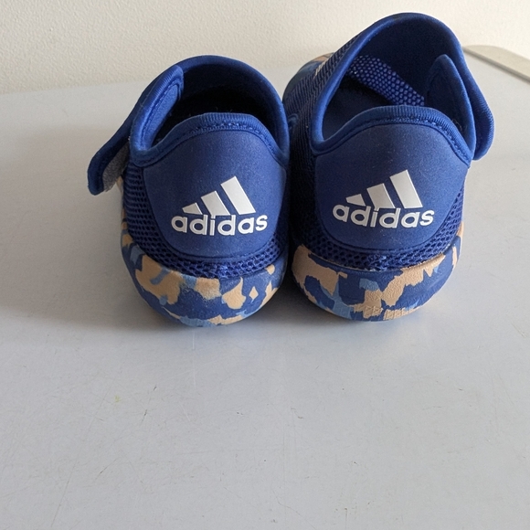 Adidas Kids Blue Water Shoes with Tan Camo Sole - Picture 3 of 5